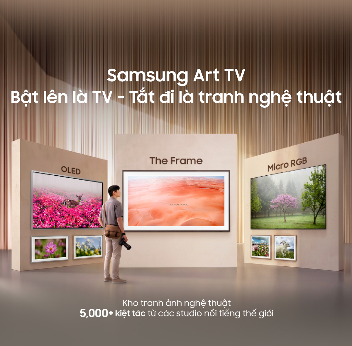 Samsung Art TV Bật lên là TV - Tắt đi là tranh nghệ thuật