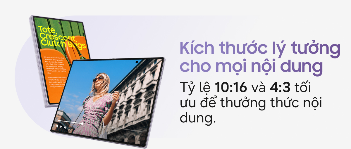Màn hình lớn trên Galaxy Z Fold8