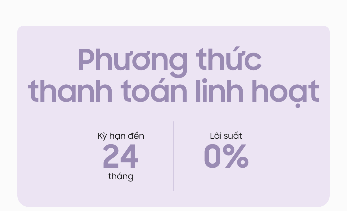 Phương thức thanh toán linh hoạt