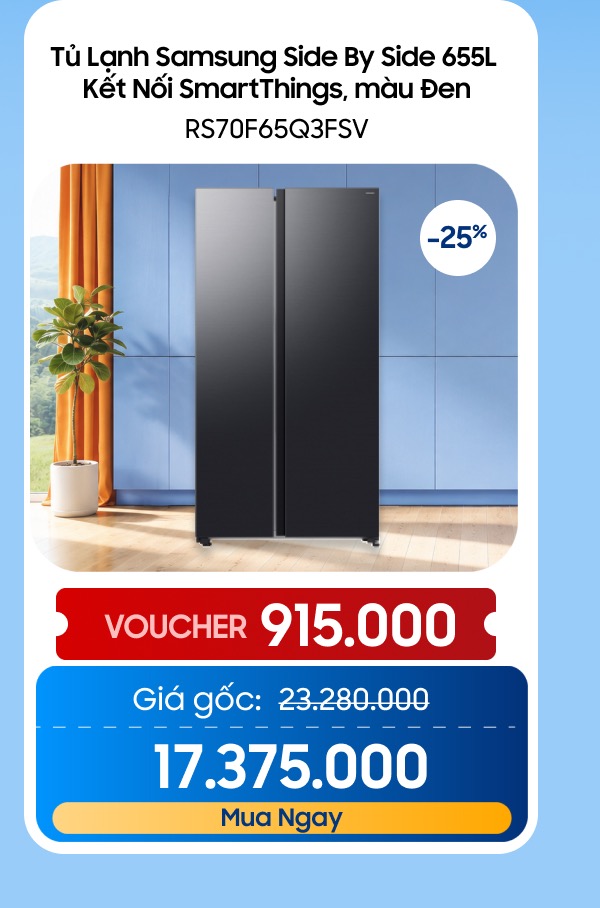 Tủ Lạnh Samsung Side By Side 655L RS70F65Q3FSV
