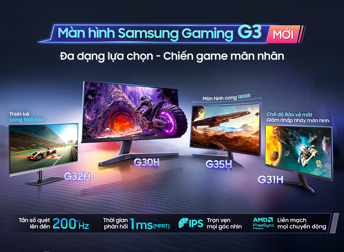 Màn hình Samsung Gaming G3 Đa dạng lựa chọn - Chiến game mãn nhãn