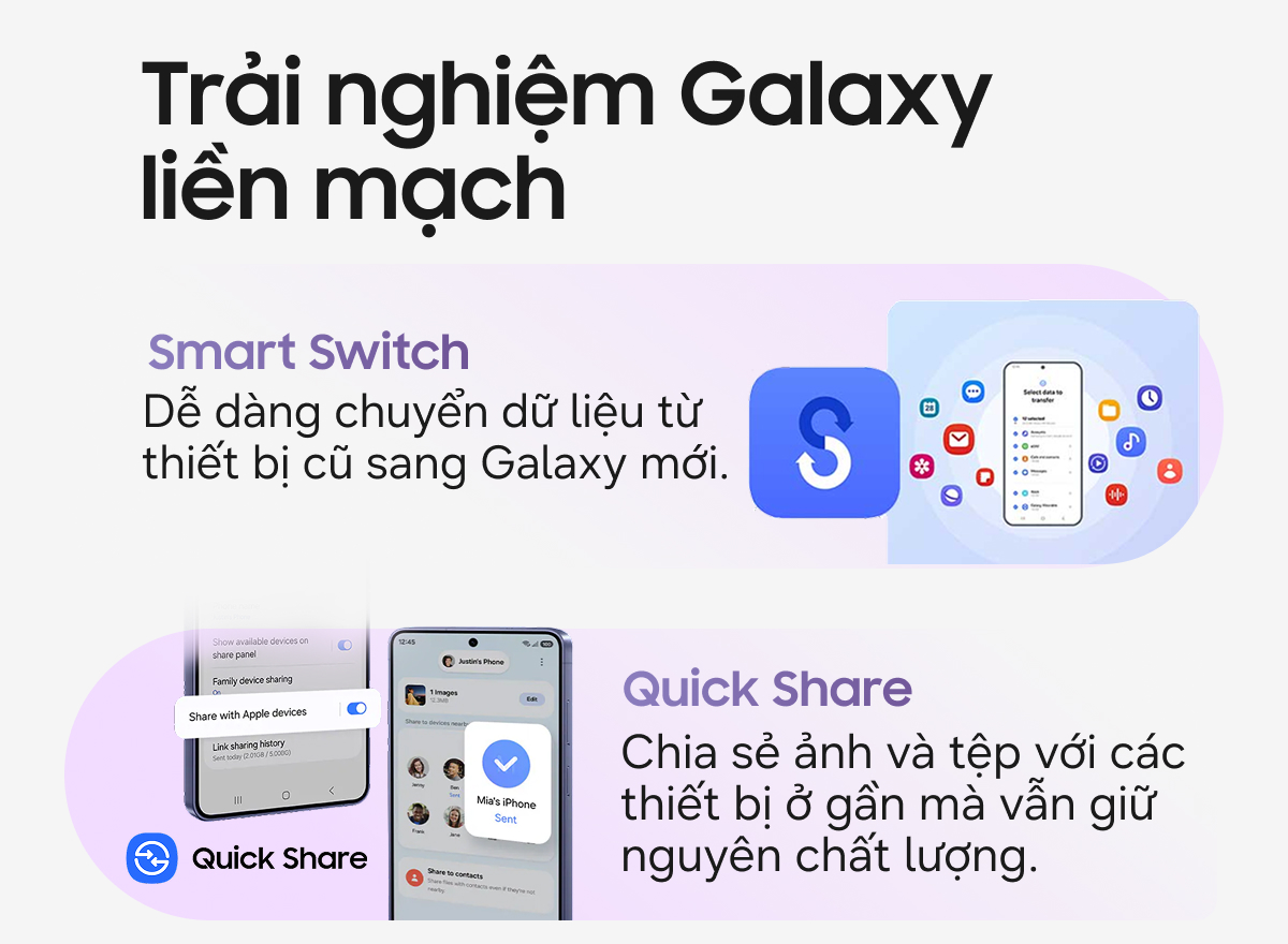Trải nghiệm Galaxy liền mạch