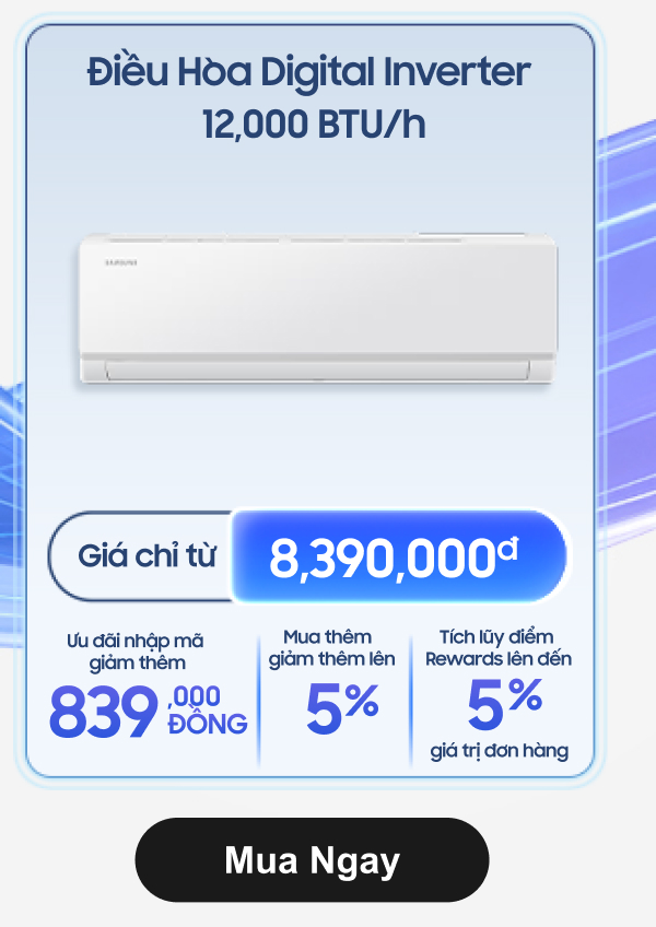Điều Hòa Digital Inverter 12,000 BTU/h