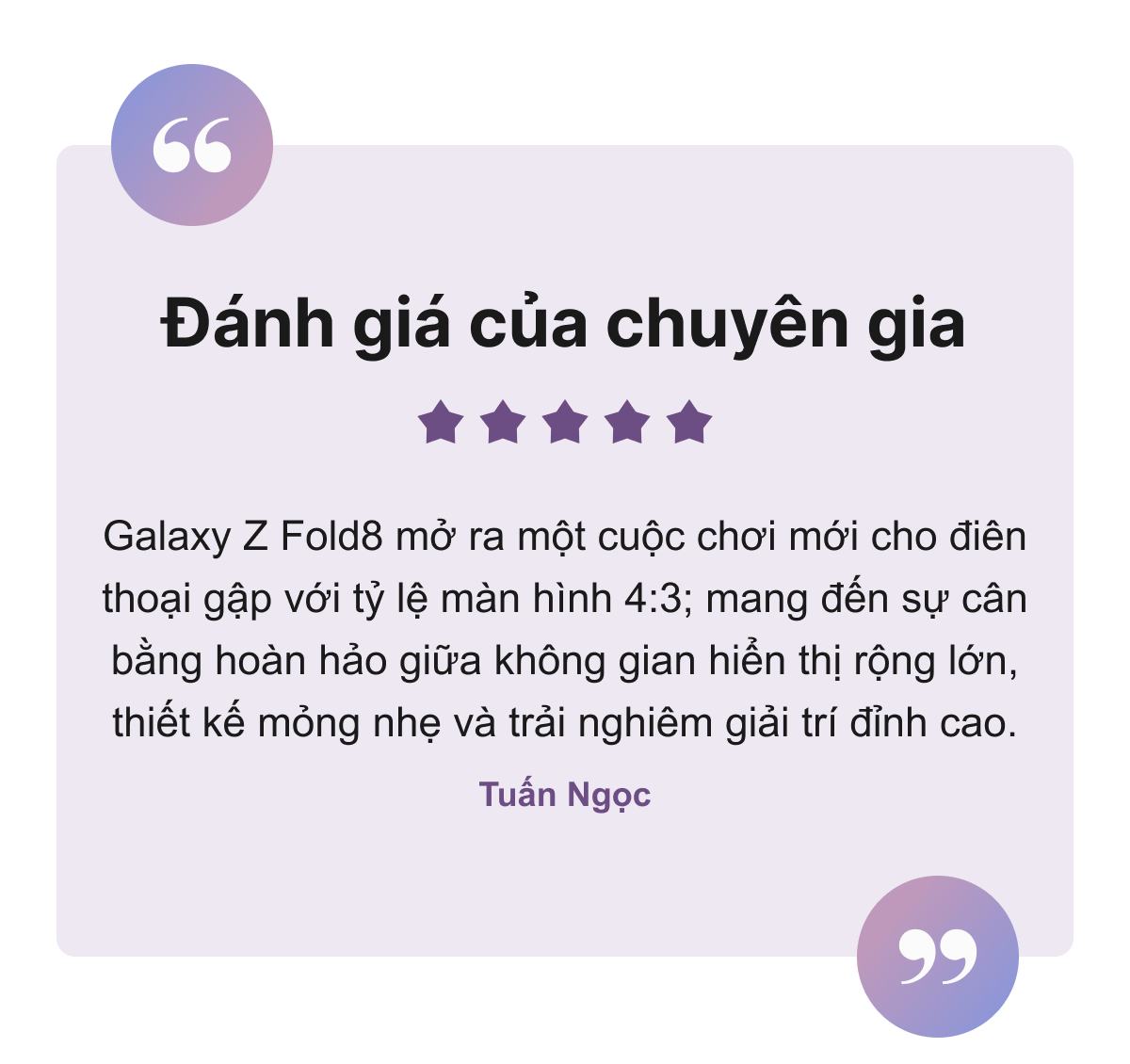 Đánh giá của chuyên gia