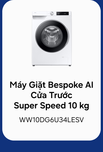 Máy Giặt Bespoke AI Cửa Trước Super Speed 10 kg