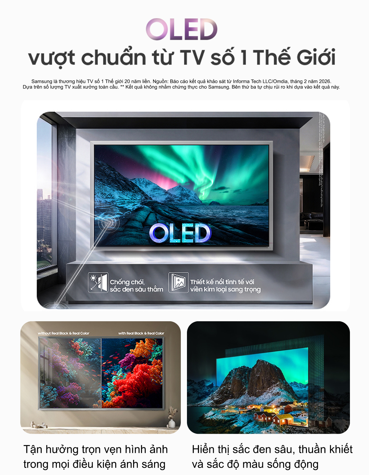Oled vượt chuẩn từ TV số 1 Thế Giới